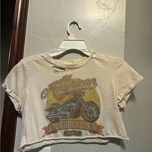 Altar’d State Cropped Motorcycle shirt